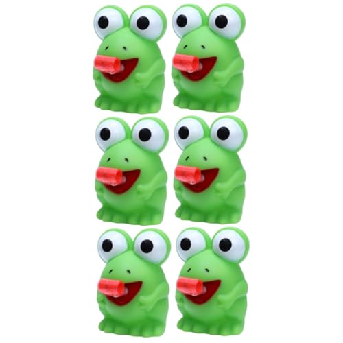 GETAJGHSD 6 Stk Frosch-klangspielzeug Squeeze Frog Toy Gegen Angst Tierspielzeug Quetschen Spielzeug Zum Quetschen Von Tieren Stress Tierspielzeug Tierisches Quetschspielzeug Plastik Green von GETAJGHSD