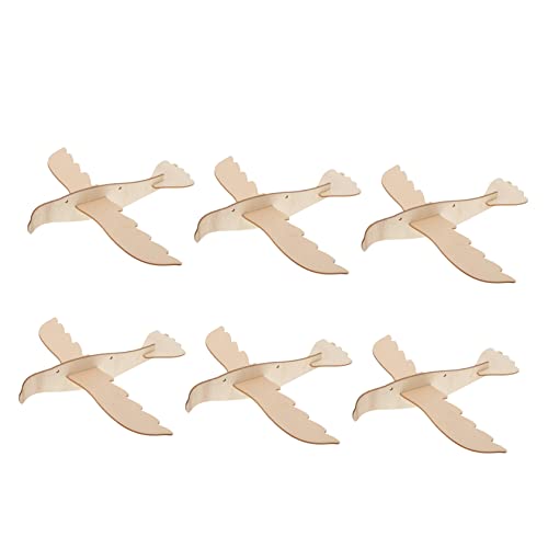 GETAJGHSD 6St zusammengesetzter Adler aus Holz 3D-Flugzeug-Montagespielzeug DIY-Tierspielzeug basteln Activity für Holzspielzeug selber Machen Holzspielzeug in Adlerform von GETAJGHSD