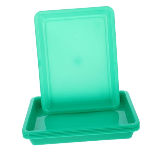 GETAJGHSD 6 Stücke Puzzle Sorter Tabletts Jungen und Mädchen Spielzeug Lagerung Organizer Kunststoff Spielzeug Lagerung Tablett Grün von GETAJGHSD