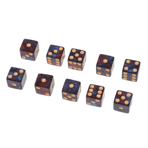 GETAJGHSD 80 STK Große Lochpunktwürfel Spielzeug Würfel 6-seitige Rote Würfel Würfel-Rollenspiel-Spielzeug Rollenspiel Würfel Würfelspiele Tischspielwürfel Unterhaltungswürfel Blue Acryl von GETAJGHSD