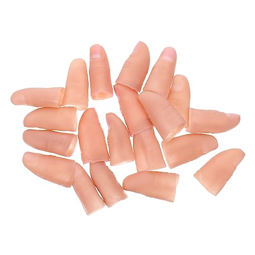 GETAJGHSD 80 STK Simulation von magischen Requisiten Fingerprothese Hexenfingerabdeckung Finger Daumen funnytoys Funny Toys Bühnenauftritt gefälschter Finger künstliche Fingerspitzen Vinyl von GETAJGHSD