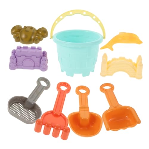 GETAJGHSD 9st Strandspielzeug Strandrechen Strandschaufel Rechen Strandeimer Für Kinder Sandwanne Bausatz Sandburg Bausatz Für Sandburgen Spielzeug Zum Wasserspielen Sandeimer Plastik von GETAJGHSD