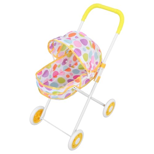 GETAJGHSD Baby Puppe Kinderwagen Spielen Spielzeug Puppe Kinderwagen Push Kinderwagen Baby Kinderwagen Kinderwagen Für Puppen Kleinkinder Mädchen Puppenhaus Zubehör von GETAJGHSD