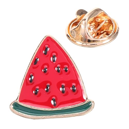 GETAJGHSD Brosche Wassermelonen-Reversabzeichen Länderflaggen-Pin Brustnadel Schmuck Wassermelone Anstecknadel Süße Wassermelone Anstecknadel Strickjacke-Pin Kragenclip Zinklegierung von GETAJGHSD