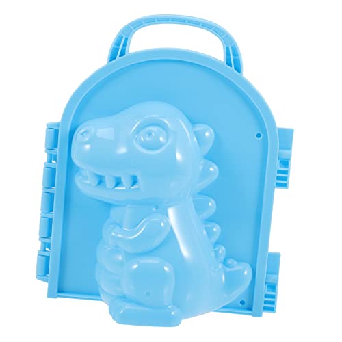 GETAJGHSD Dinosaurier-Schneeballmaschine Schneekugeln für Kinder Outdoor-Spielzeug schneeballmaschinen Schneeballmacher Schneeballmaschine für Kinder Winter-Schneeball-Clip Plastik Sky-Blue von GETAJGHSD