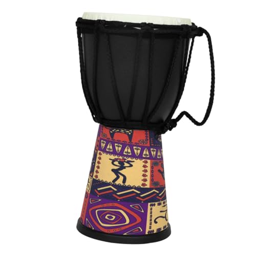 GETAJGHSD Djembe Kinder Trommeln Schlaginstrument Afrikanische Schlagtrommel Percussion-Spielzeug Handtrommel Für Anfänger Trommelfell Aus Schaffellimitat von GETAJGHSD