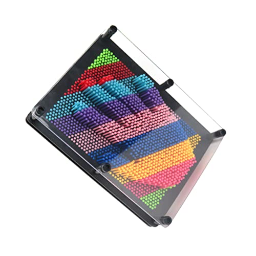 GETAJGHSD Eindruckstafel Pin-Art-Spielzeug 3D-abdrucktafel Handmodell Pin-Kunst Impressionsspielzeug Kinderkunst-lernspielzeug Handformbrettspielzeug Ziernadeln Buntes Spielzeug 3D-klonstift von GETAJGHSD