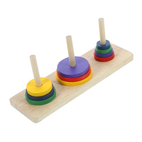 GETAJGHSD Hölzernes Hanoi des Turms Spielzeug Gehirnpuzzle Aus Holz Lu-ban-Puzzle-Ball Bambus von GETAJGHSD