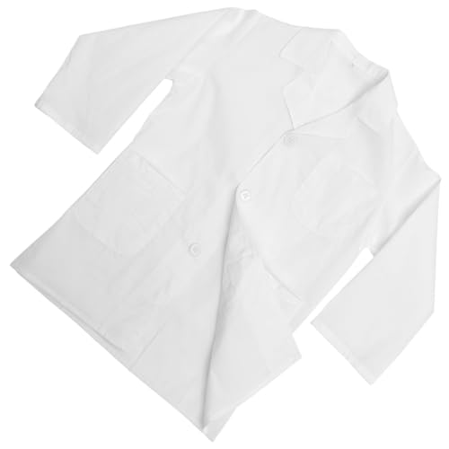 GETAJGHSD Laborkittel Weiß Langarm Labormantel mit Taschen Atmungsaktives Material Wissenschaftler Kostüm für Jungen und Mädchen für Rollenspiele und Schulveranstaltungen GETAJGHSD Laborkittel Weiß Langarm Labormantel mit Taschen Atmungsaktives Material Wissenschaftler Kostüm für Jungen und Mädchen für Rollenspiele und Schulveranstaltungen von GETAJGHSD