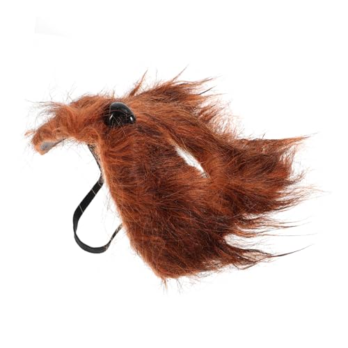 GETAJGHSD Maske Halloween-partygeschenk Halloween-party- Fuchs Zum Dekorieren Pelziges Kostüm Cosplay-kostüme Partyzubehör Halloween- Brown Kunststoff von GETAJGHSD