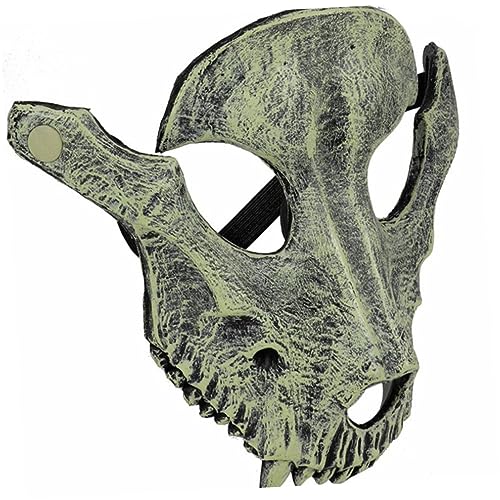 GETAJGHSD Maskerade-party-maske Halloween-cosplay Maskerade Tiermasken Halloween-requisiten-maske Halloween-party Cosplay-party-requisiten Halloween-maske Schaf-schädel-maske Fuchsmaske Grey von GETAJGHSD