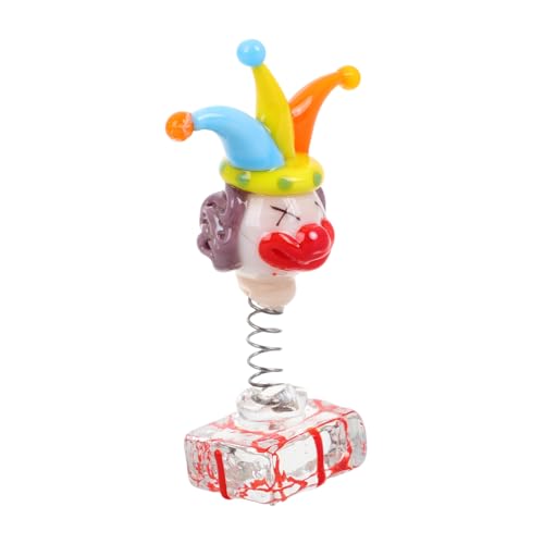 GETAJGHSD Miniatur-Clown-Figuren, Bunt Glasierter Clown, Uraltes Spielzeug, Niedliche Clown-Figur, Weihnachts-Clown-Dekoration von GETAJGHSD