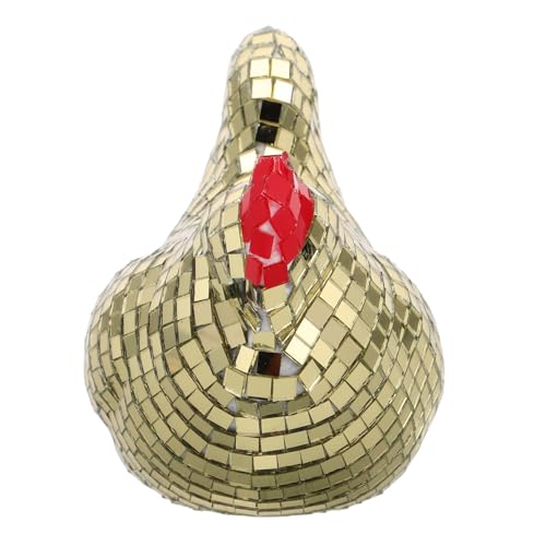 GETAJGHSD Niedliche Huhn-Form, Disco-Kugel, Huhn-Dekoration, Desktop-Disco-küken-Dekoration, Spiegelkugel, Küken-Figur, Disco-Party-Ornament, Disco-Kugel-Huhn-Ornament von GETAJGHSD