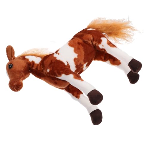 GETAJGHSD Ponypuppe Entzückende Puppe Sofa-plüschpuppe Plüschtier Für Den Haushalt Entzückendes Stofftier Gefüllte Puppe Plüsch Dekoratives Puppenspielzeug Kurzer Plüsch Light Brown von GETAJGHSD