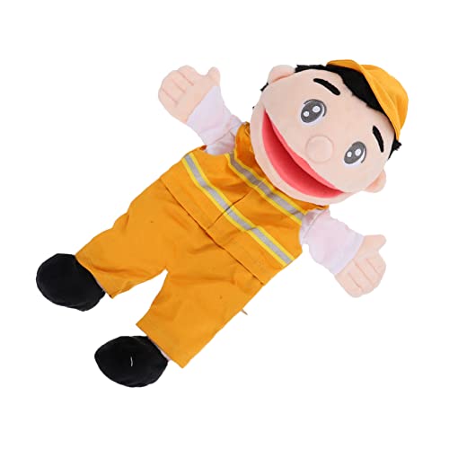 GETAJGHSD Professionelle Spielzeug-handpuppe Babypuppen Plüsch-handpuppen Handpuppe Plüsch Marionette Geschichtenerzählpuppe Kuscheltiere Für Kinder Kinderspielzeug Superweicher Stoff Orange von GETAJGHSD