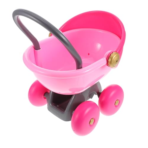 GETAJGHSD Realistischer Babypuppen-Kinderwagen, Puppen-Kinderwagen, Kunststoff-Modell, Puppe, Niedlicher Kinderwagen, Kunststoff-Baby-Puppen-Kinderwagen, Kunststoff-Spielzeug, von GETAJGHSD