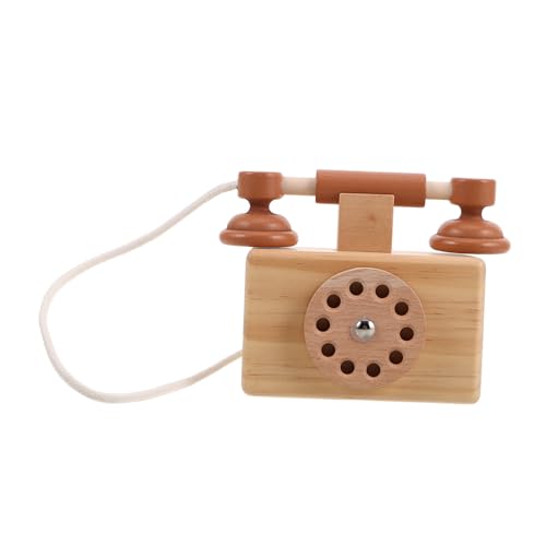 GETAJGHSD Spielzeugtelefon Puppenhaus für Haushaltsgeräte Federmäppchen für für kinderspielzeug Telefon-Rollenspiel- -Requisite Holz von GETAJGHSD