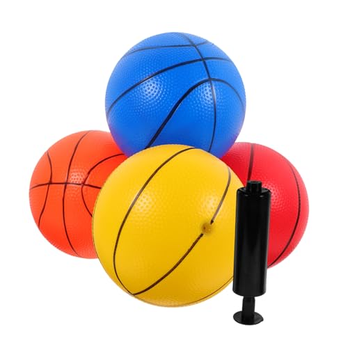 GETAJGHSD Teiliges Mini Basketball Pumpe Weiche Bunte Hüpfbälle für Indoor Spielball Langlebig und Luftdicht für Freizeit und Spiel im Zimmer GETAJGHSD Teiliges Mini Basketball Pumpe Weiche Bunte Hüpfbälle für Indoor Spielball Langlebig und Luftdicht für Freizeit und Spiel im Zimmer von GETAJGHSD