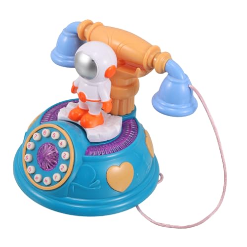 GETAJGHSD Telefon für Astronaut kindertelefon Kunterbuntes Rollenspiel Retro-Telefon gefälschtes Telefonspielzeug Telefon vorgeben handys Plastik von GETAJGHSD