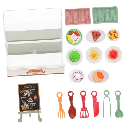 Simulationskuchenspielzeug Miniatur-kuchenschrank Küchenzubehör Für Puppenstuben Miniatur-bäckereischrank Puppenhaus-bäckereischrank Miniatur-essensstand Mini-backschrank Plastik GETAJGHSD von GETAJGHSD