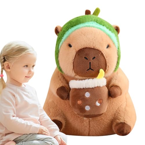 GETBSTOOP Capybara Stofftier Capybara Plüschtier Capybara Plüschtier Kissen Niedliche Plüschtiere Meerschweinchen Plüsch Nagetier Stofftierpuppe für Kinder Capybara Geschenke Meerschweinchenspielzeug von GETBSTOOP