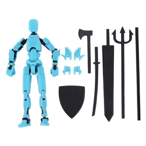 GETBSTOOP Titan T13 Actionfiguren Lucky Dummy T13 Multigelenk-Actionfiguren T13 Actionfiguren 3D-gedruckte Actionfiguren Roboter Anime-Figuren Zappelspielzeug (kein DIY erforderlich) von GETBSTOOP