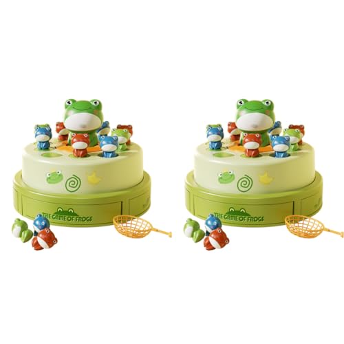 GETBSTOOPJumping Frog Toy Duckdash Jumping Ducks Game, Entenfang-Musikspiele Duck Dash Jumping Duck Game, interaktives Tabletop-Familienspiel für Kinder, Lernspielzeug für Jungen und Mädchen von GETBSTOOP