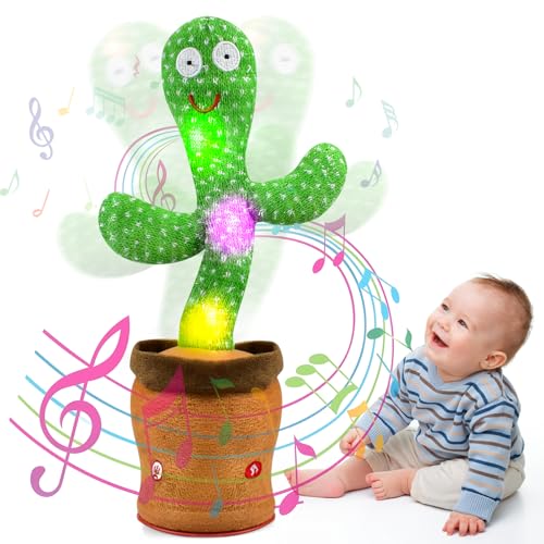 GEWDW Sprechender Tanzender Kaktus Plüschtier, Dancing Cactus Toy, Elektronischer Plüschpuppengeschenke für Internationale Kindertagsgeschenke von GEWDW