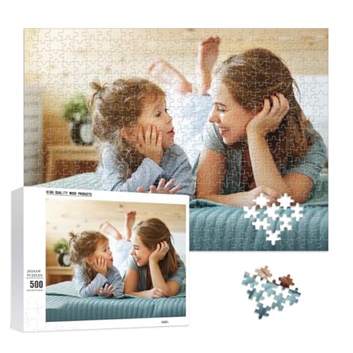 Benutzerdefinierte Puzzles von Fotos personalisierte Puzzle 300, 500, 1000 Stück aus Holz benutzerdefinierte Puzzle für Mom Dad benutzerdefinierte Mutter Vater Geburtstag Hochzeit Graduierung Geschenk von GEXHSRGD