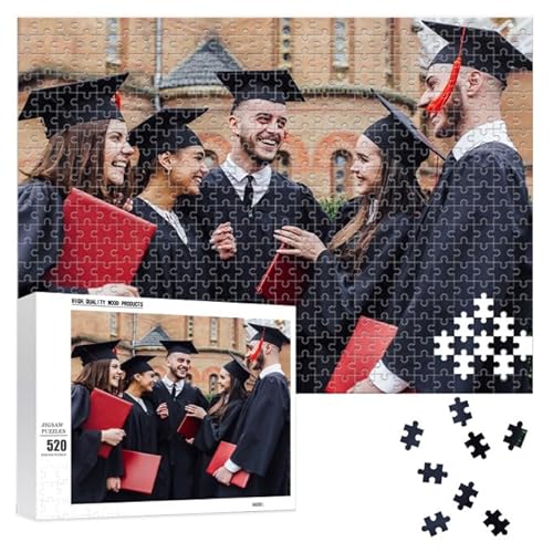 Benutzerdefinierte Puzzles von Fotos personalisierte Puzzle 300, 500, 1000 Stück aus Holz benutzerdefinierte Puzzle für Mom Dad benutzerdefinierte Mutter Vater Geburtstag Hochzeit Graduierung Geschenk von GEXHSRGD