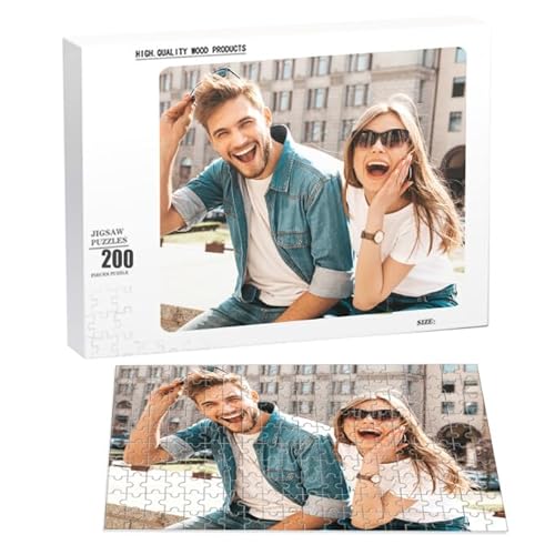 Benutzerdefinierte Puzzles von Fotos personalisierte Puzzle 300, 500, 1000 Stück aus Holz benutzerdefinierte Puzzle für Mom Dad benutzerdefinierte Mutter Vater Geburtstag Hochzeit Graduierung Geschenk von GEXHSRGD