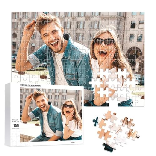 Benutzerdefinierte Puzzles von Fotos personalisierte Puzzle 300, 500, 1000 Stück aus Holz benutzerdefinierte Puzzle für Mom Dad benutzerdefinierte Mutter Vater Geburtstag Hochzeit Graduierung Geschenk von GEXHSRGD