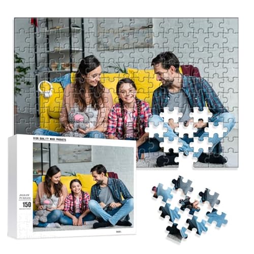 Benutzerdefinierte Puzzles von Fotos personalisierte Puzzle 300, 500, 1000 Stück aus Holz benutzerdefinierte Puzzle für Mom Dad benutzerdefinierte Mutter Vater Geburtstag Hochzeit Graduierung Geschenk von GEXHSRGD