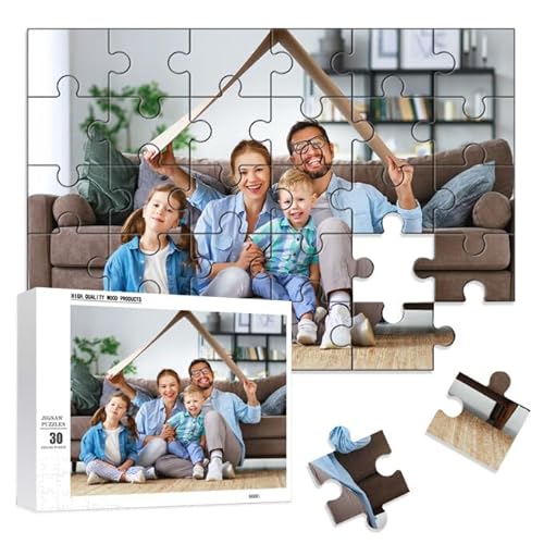 Benutzerdefinierte Puzzles von Fotos personalisierte Puzzle 300, 500, 1000 Stück aus Holz benutzerdefinierte Puzzle für Mom Dad benutzerdefinierte Mutter Vater Geburtstag Hochzeit Graduierung Geschenk von GEXHSRGD