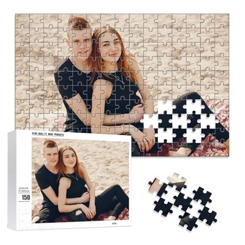 Benutzerdefinierte Puzzles von Fotos personalisierte Puzzle 300, 500, 1000 Stück aus Holz benutzerdefinierte Puzzle für Mom Dad benutzerdefinierte Mutter Vater Geburtstag Hochzeit Graduierung Geschenk von GEXHSRGD