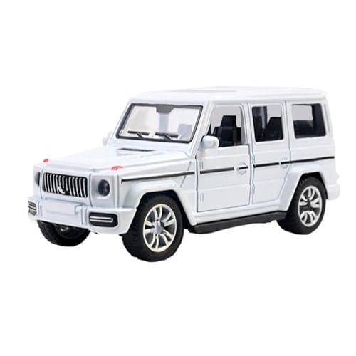 GEYILIN Pull-Back-Modell Für G63-Legierungsdruckguss-Fahrzeuge, Automodell, Zurückziehbares Automodell, 1:36 Anteil(Size:White with Box) von GEYILIN