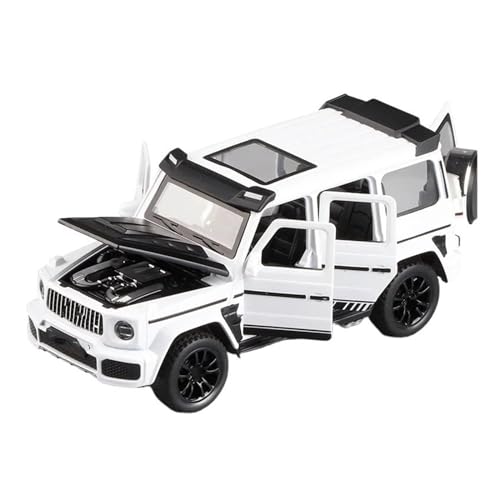 GEYILIN Pull-Back-Modell Für G700 SUV Metalldruckguss-Automodell, Zurückziehbares Automodell 1/32 Anteil(Size:White) von GEYILIN