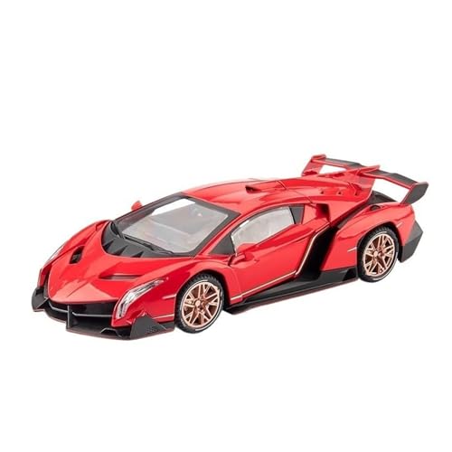 GEYILIN Pull-Back-Modell Für Veneno Alloy Car Diecasts Fahrzeuge Automodell 1:24 Anteil(Size:Red) von GEYILIN