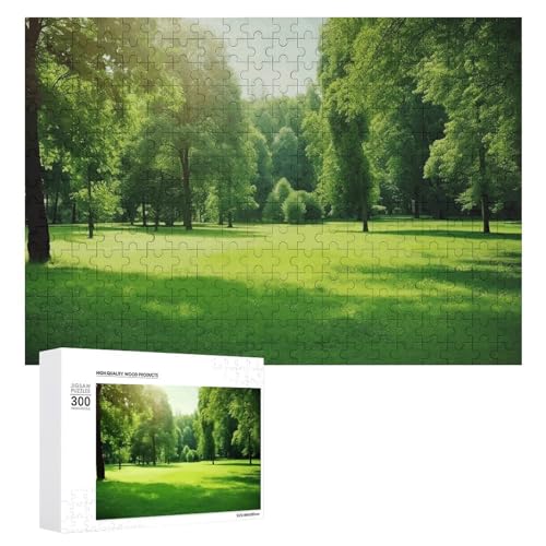 Landschaft im Grove Puzzle, 300 Teile, personalisiertes Puzzle, Landschaft im Hain, Fotopuzzle, anspruchsvolles Bilderpuzzle für Erwachsene, personalisierbares Puzzle mit Aufbewahrungstasche (39,9 x von GFLFMXZW