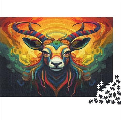 Antilope 1000 Teile Puzzle Für Erwachsene, Hochwertige Recycelbare MateriAußerirdische Und Druck Puzzlespiel, Familienspiel, Geschenk Für Liebhaber Oder Freunde Puzzel 1000pcs (75x50cm) von GFNSNYBLO