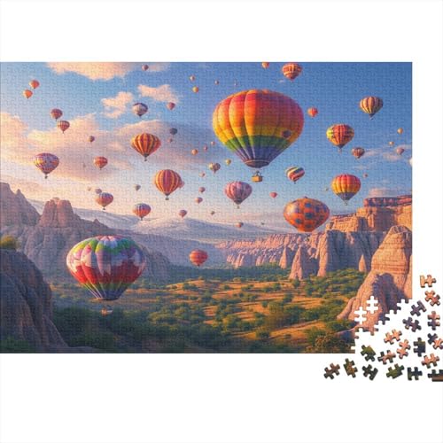 Heißluftballon Puzzlespiel 1000 Teile Für Erwachsene, Einzigartige Kunstwerke Und Vorlage - Geburtstagsgeschenk - Spaßige Puzzles Mit Überraschung Von Puzzle in A Bag Puzzel 1000pcs (75x50cm) von GFNSNYBLO