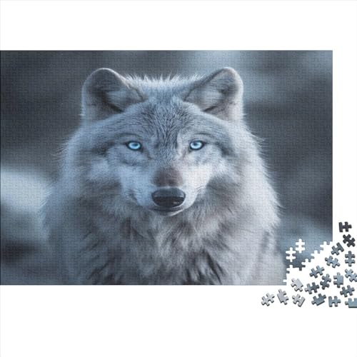 Wolf Puzzle 1000 Teile Für Erwachsene Und Kinder Ab 14 Jahren Für Stressabbauer Puzzel 1000pcs (75x50cm) von GFNSNYBLO