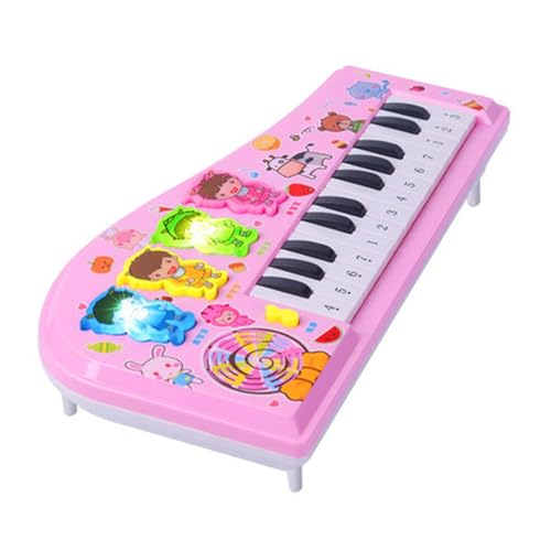 Kinder-Tastatur, Elektronische Musik, Tasteninstrument, Kinder-Klavierspielzeug, Tastatur, Cartoon, Multifunktionales Elektronisches Instrument Für Anfänger(Rosa) von GFRGFH