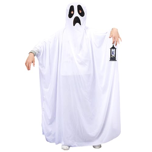 GFTCGK Gespenst kostüm kinder,Kostüm Gespenst Kinder, Weißes Gespenst Kostü, Halloween Kinder,Kinderkostüm Gespenst,Cosplay Kostüm Für Halloween Karneval Fasching, Rollenspiel, von GFTCGK