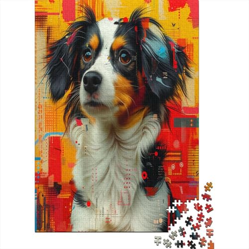 Australian Shepherd Hund 1000 Teile Puzzle, Puzzles Für Erwachsene, 1000 Teile Puzzlespiel Für Jugendliche & Erwachsene Puzzlespiel Puzzel 1000pcs (75x50cm) von GGAAUEIXN