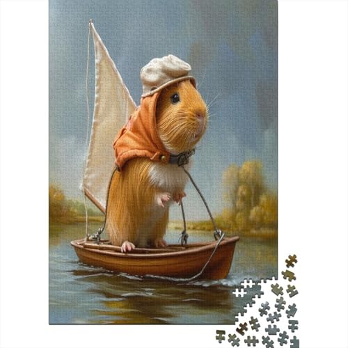 Guinea Schwein Puzzle 1000 Teile Erwachsene Puzzles Für Erwachsene Klassische Puzzles 1000 Teile Erwachsene Puzzlespiel Schwer Pädagogisches Spielzeug Erwachsene Kinder Puzzel 1000pcs (75x50cm) von GGAAUEIXN