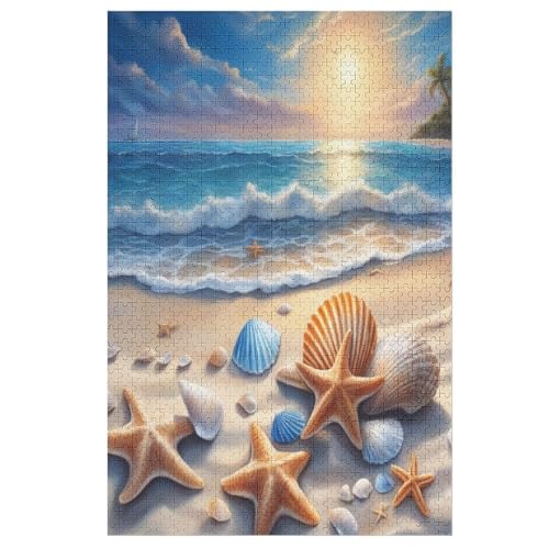 1000 Teile Puzzle Für Erwachsene, Strand -Puzzles, Kinder Holz-Puzzle, Kreatives Puzzle, Geschenk Für Freunde Und Familie （78×53cm） von GGJJTT