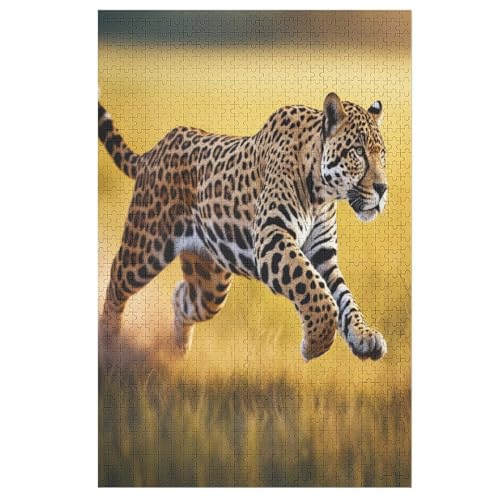 1000 Teile Puzzle Für Jugendliche,Gepard Puzzles,Erwachsenenpuzzle,Holzpuzzles,Dekompressionsspiel,Spielzeugpuzzles 78×53cm von GGJJTT