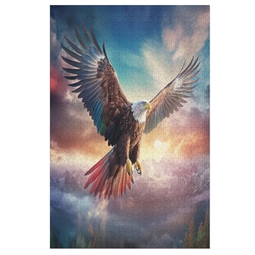 1000 Teile Puzzle Für Jungen Und Mädchen, Standard-Puzzles, Adler -Puzzles, Familienspiele, （78×53cm） von GGJJTT