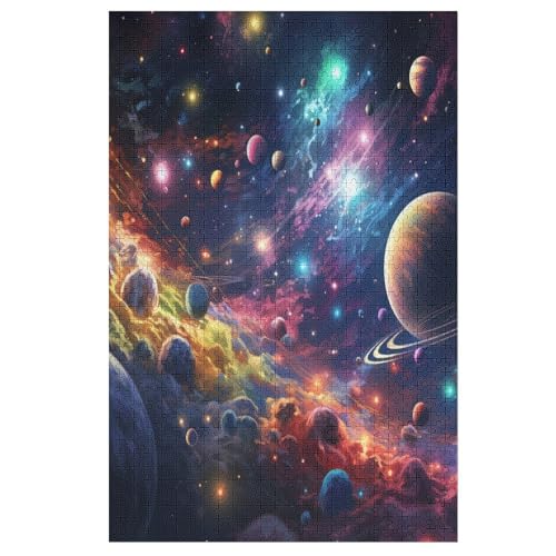 1000 Teile Puzzle Für Jungen Und Mädchen, Standard-Puzzles, Planet -Puzzles, Familienspiele, 78×53cm von GGJJTT